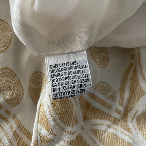 Ports International Vintage Print Rayon Skirt Size 4 Pattern - Picture 4 of 7